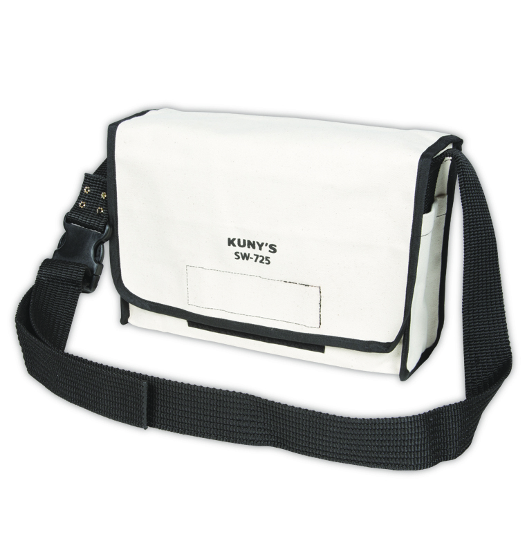 CANVAS MESSENGER BAG -  7 POCKETS
