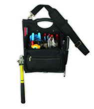 Kunys Leather EL1509 - ZIPPERED PROFESSIONAL ELECTRICIAN'S TOOL POUCH - 21 POCKETS