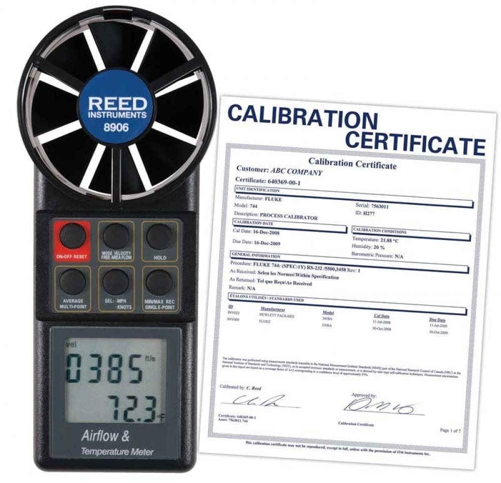 REED 8906-NIST Vane Thermo-Anemometer