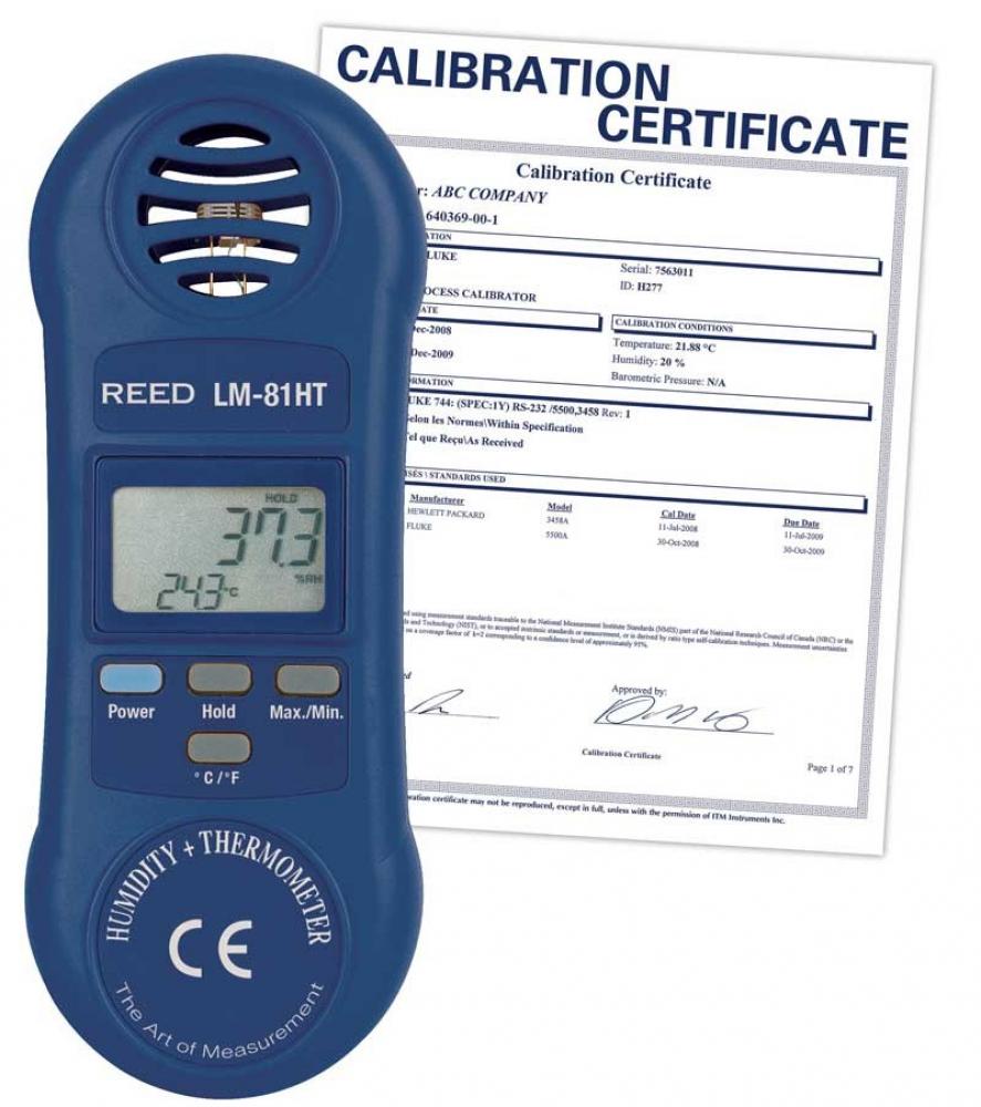 REED LM-81HT Thermo-Hygrometer