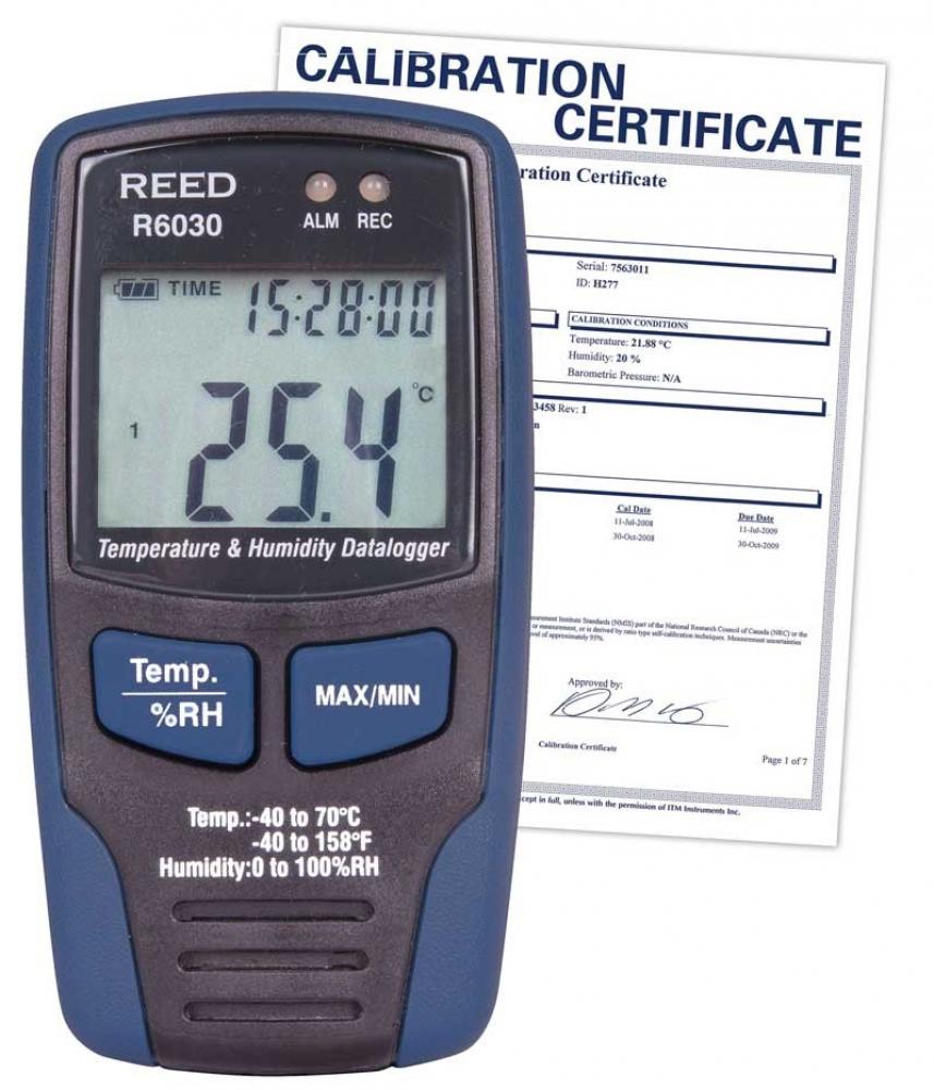 REED R6030 Temperature/Humidity Data Logger