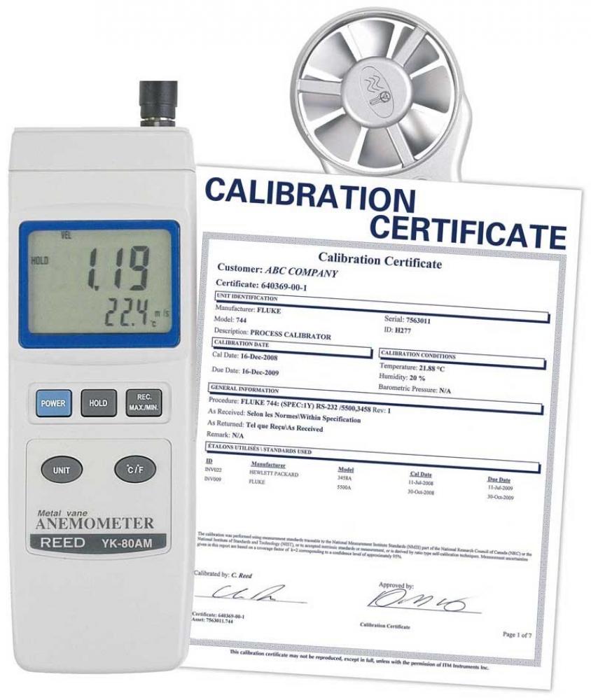 REED YK-80AM Rotating Vane Thermo-Anemometer