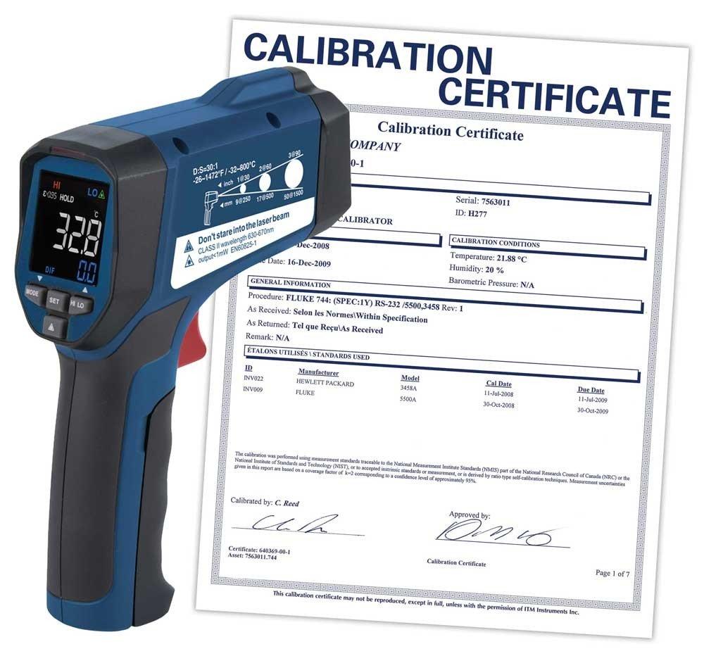 REED R2320-NIST Infrared Thermometer