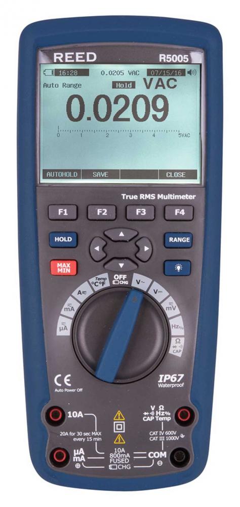 REED R5005 True RMS Industrial Multimeter with Bluetooth