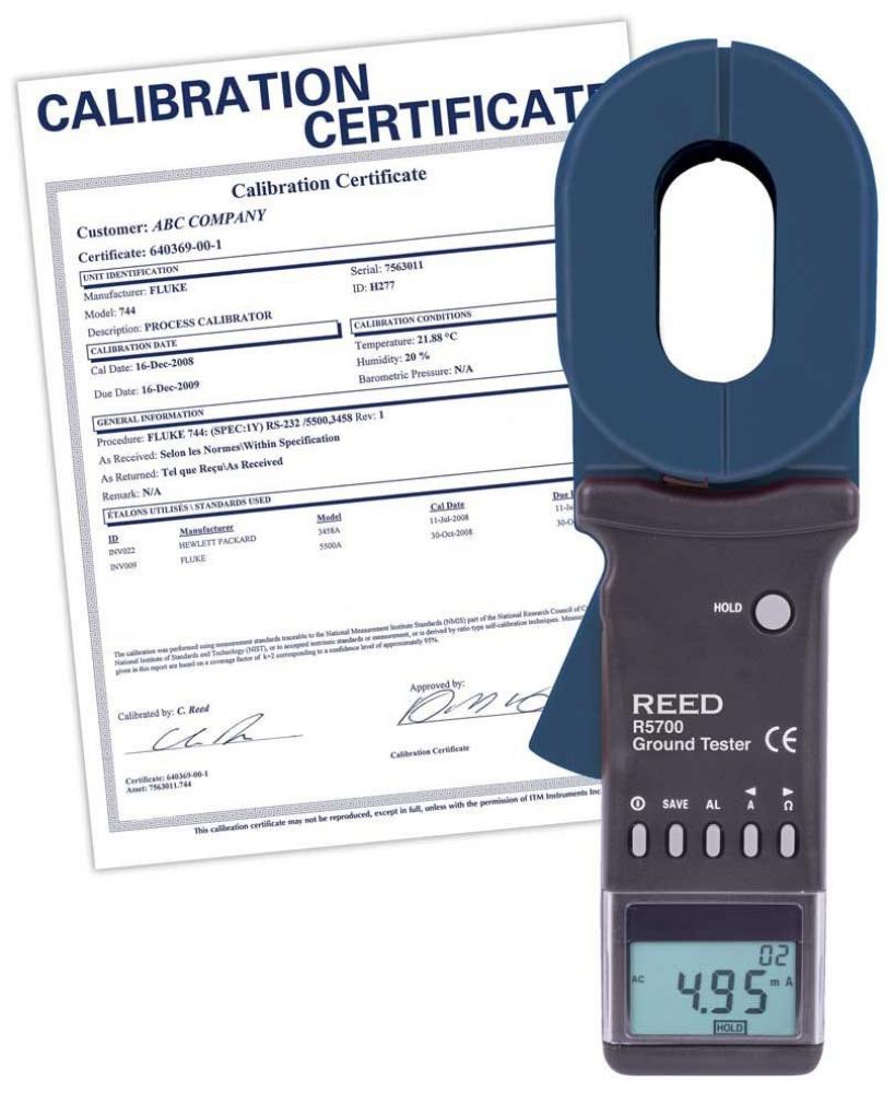 REED 5700-NIST Clamp Ground Resistance Tester