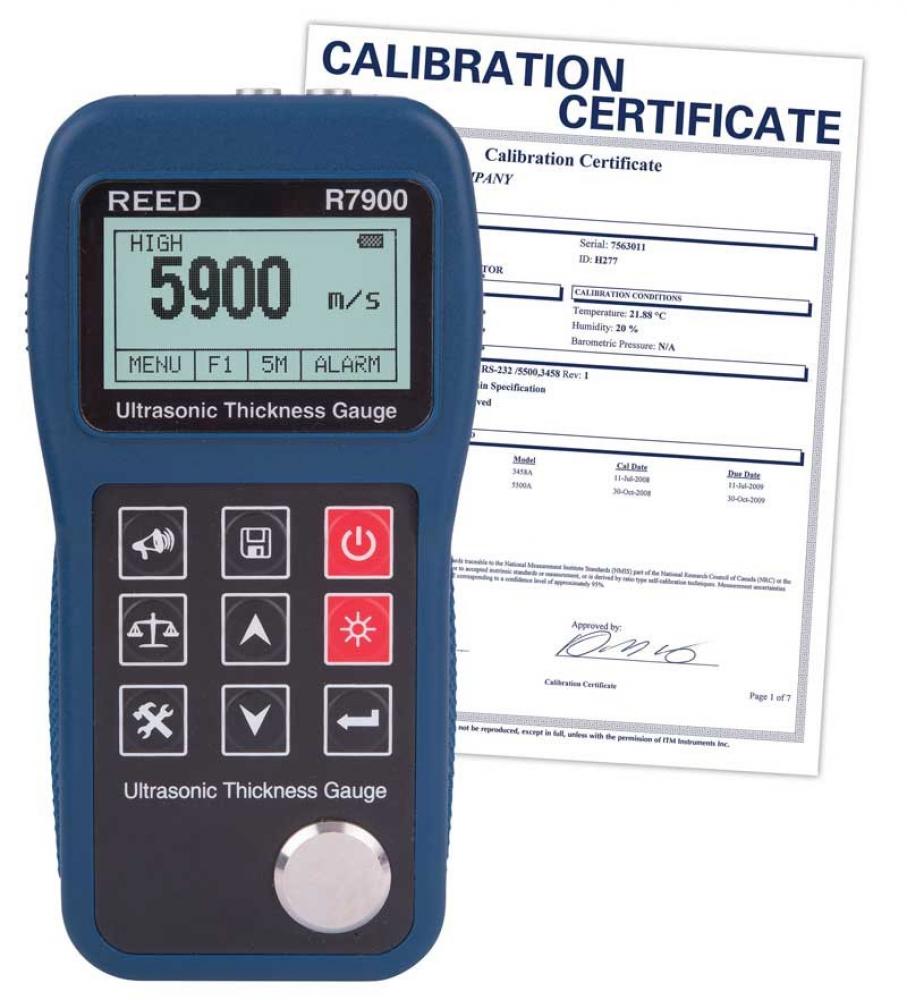 REED R7900-NIST Ultrasonic Thickness Gauge