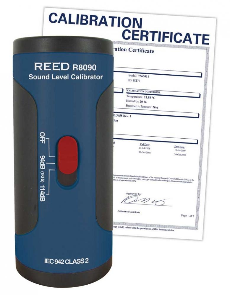 REED R8090-NIST Sound Level Calibrator