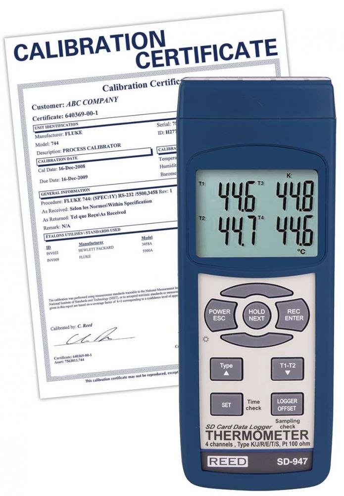 REED SD-947 Thermocouple/RTD Thermometer/Data Logger