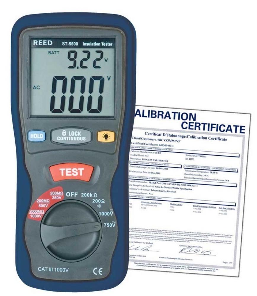 REED ST-5500 Insulation Tester