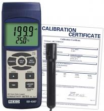 ITM - Reed Instruments SD-4307-NIST - REED SD-4307 SD Series Conductivity/TDS/Salinity Datalogger, includes NIST Traceable Certificat