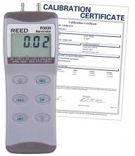 ITM - Reed Instruments R3030-NIST - REED R3030 Digital Manometer, Gauge / Differential, 30psi, includes NIST Traceable Certificatio