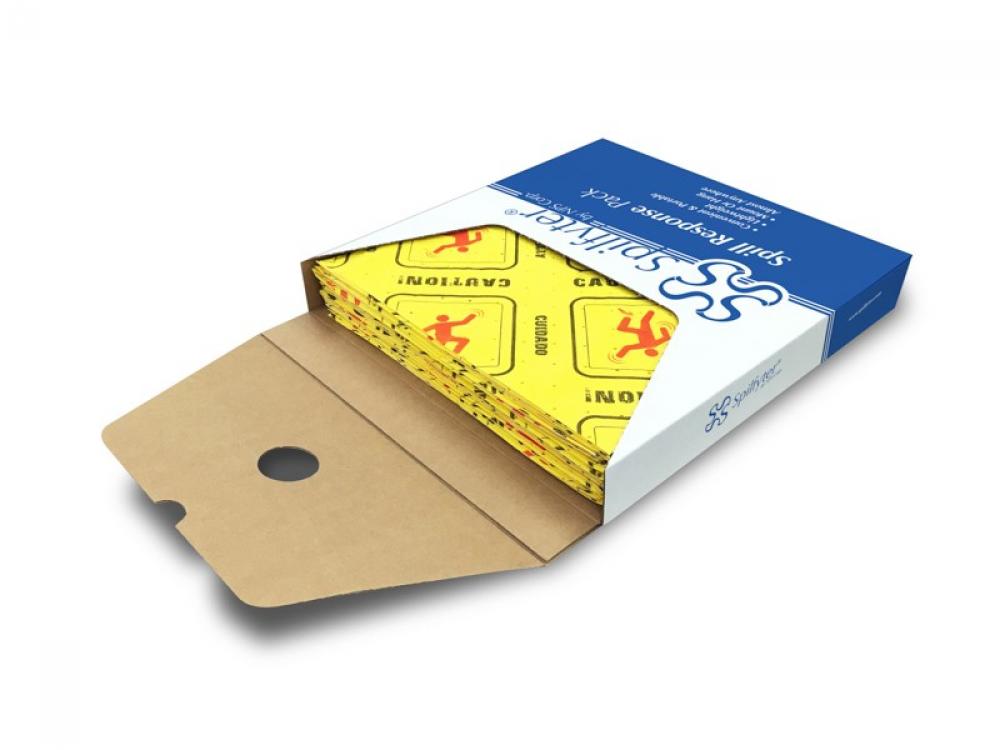 Spilfyter 16"x18" Hi-Vis <br>Universal Lightweight Sorbent Pad Convenience Pack