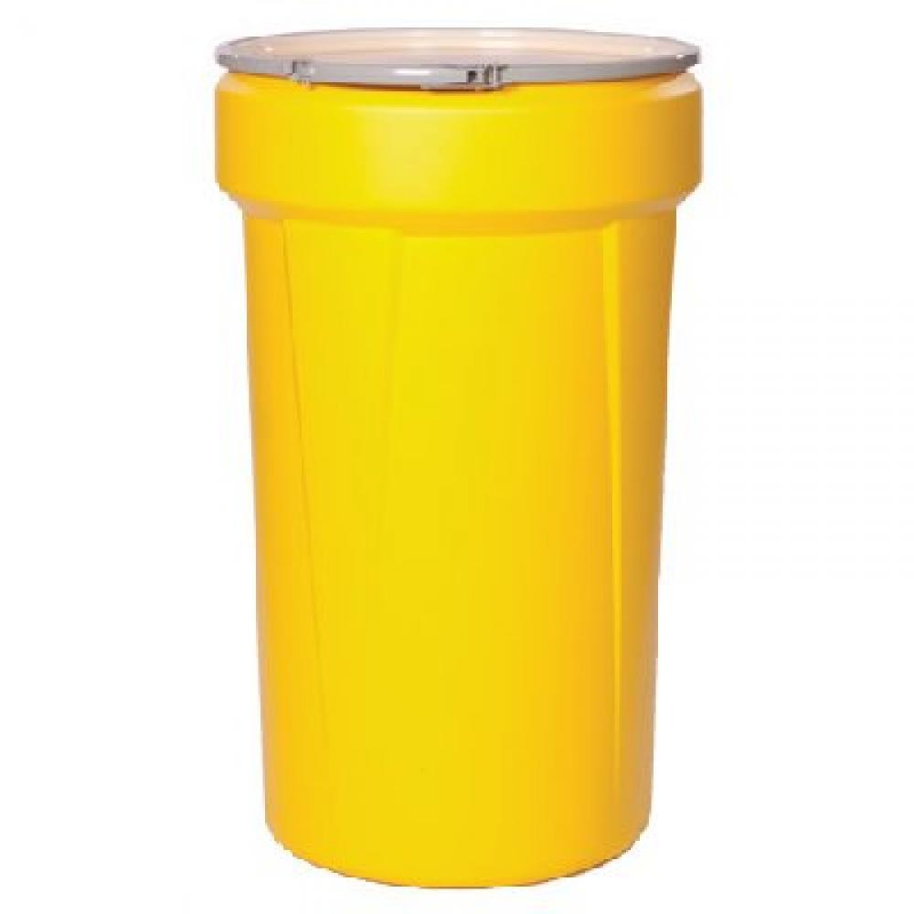 Open Head Drum with lever-lock ring.