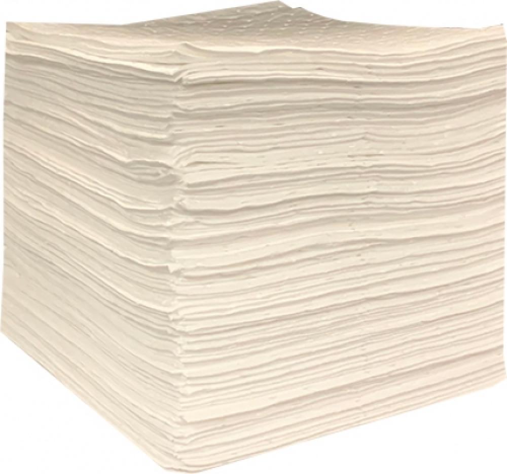 Essentials 15"x18"  Oil Only Two-Ply SM Medium Weight Sorbent Pads (100 ct)