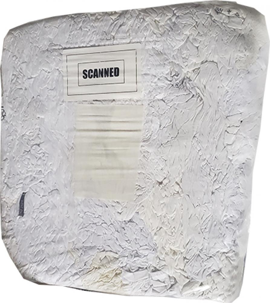Z-Rag Bulk Reclaimed white mixed Rags - 25 lbs.