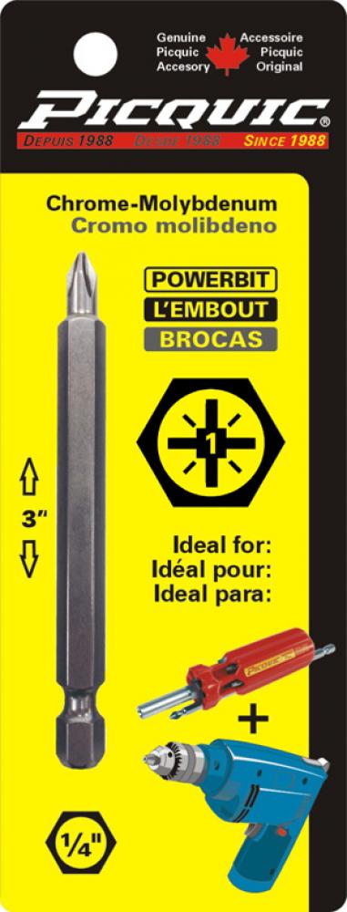 3 inch PozidrivÂ® # 1 Powerbit Carded