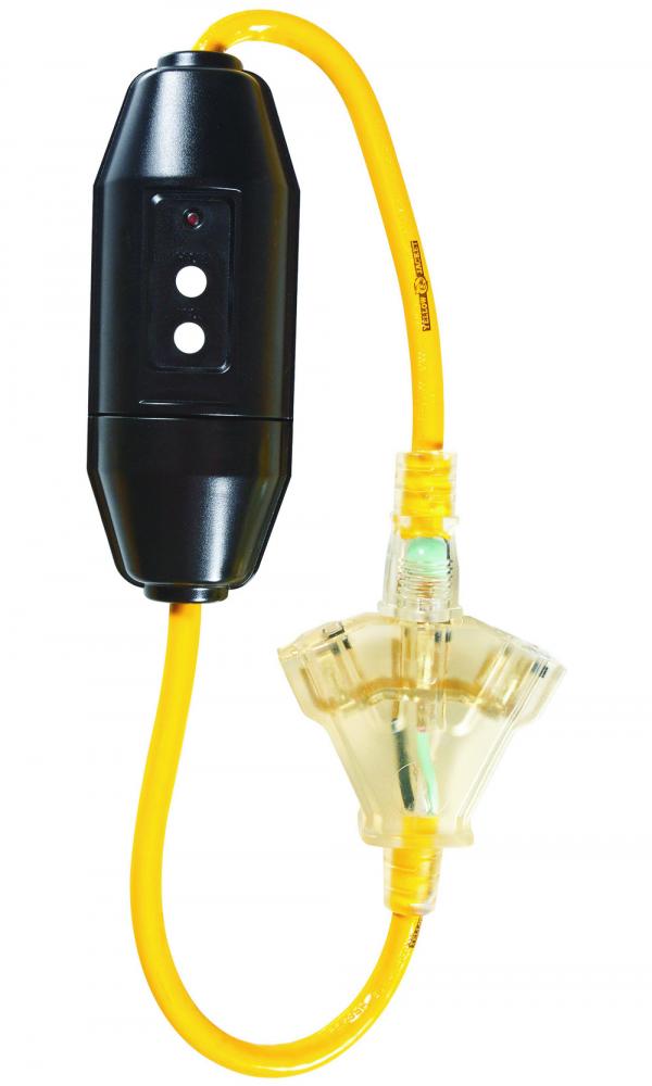 YELLOW JACKET- 12/3 2' SJTW INLINE GFCI