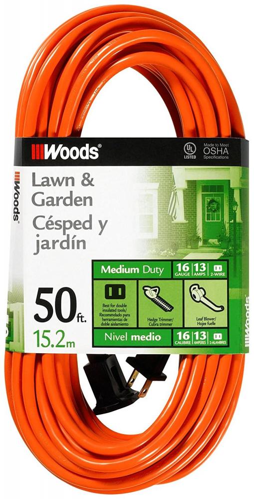 EXTCORD- 16/2 SJTW 50' ORANGE W