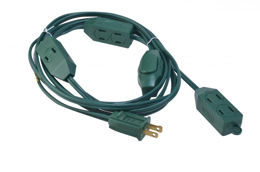 HOLCORD- 18/2 SPT2 12' GRN9OUTLET TREE W