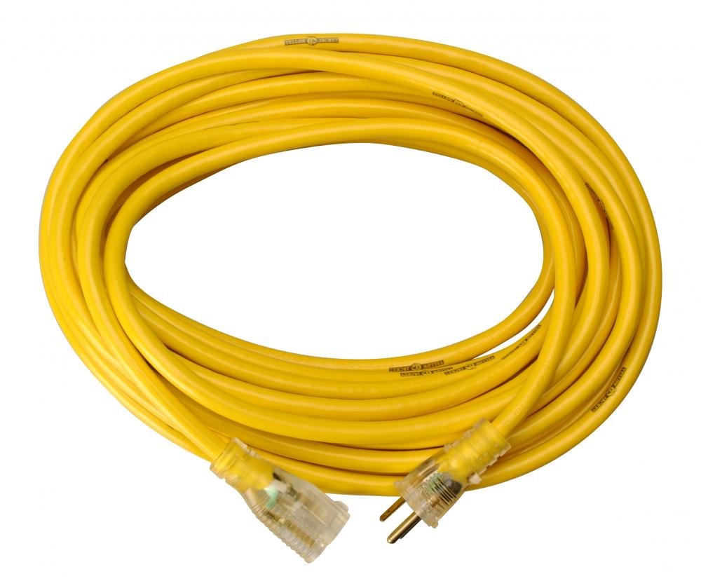 EXTCORD- 12/3 SJTW 50' YELLOW LE YJ+