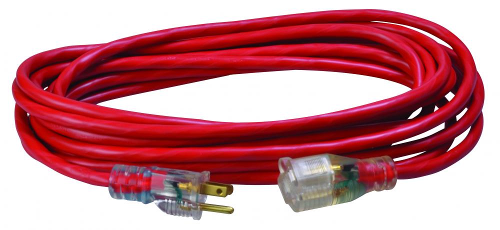 CORD SET- 14/3 25' SJTW RED LE