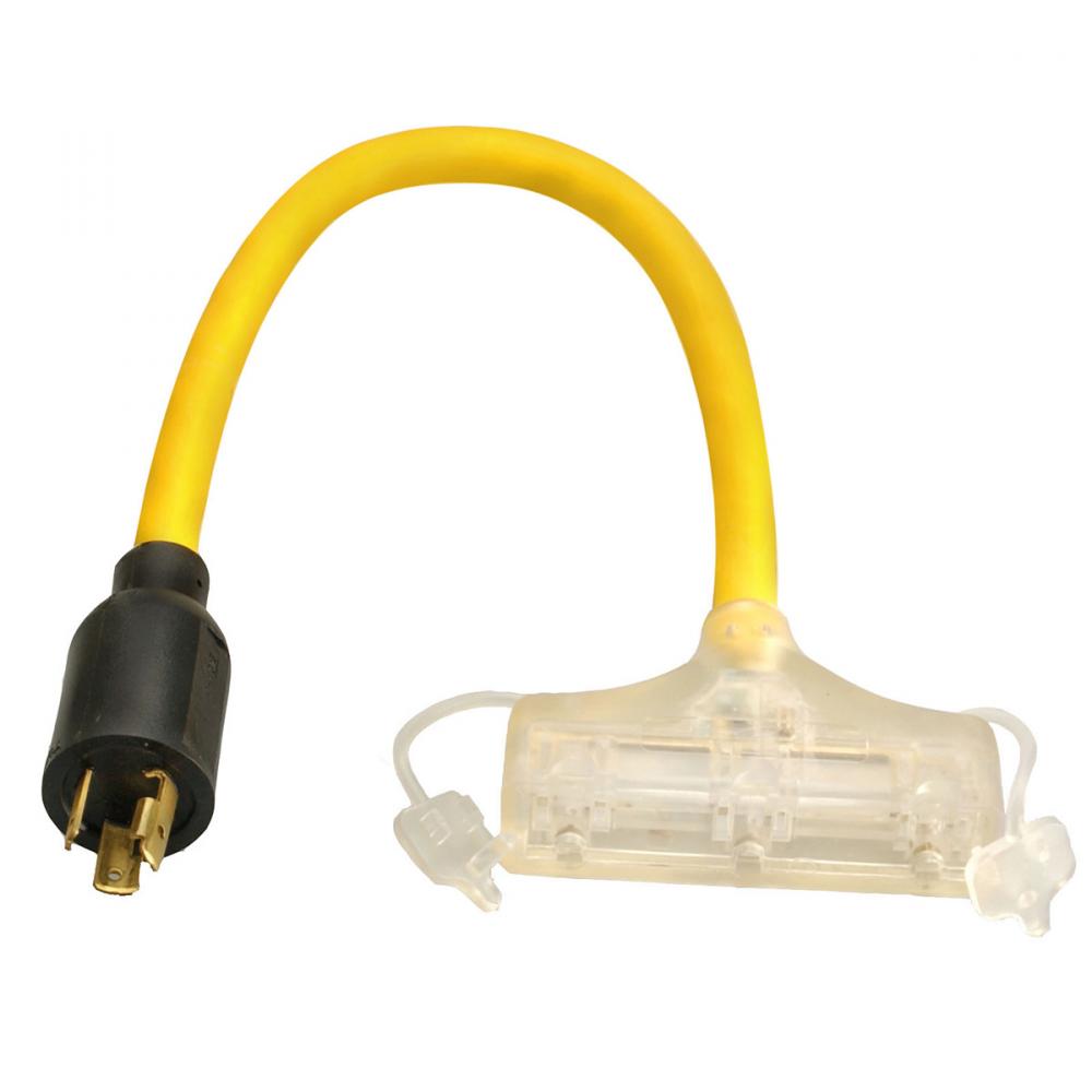 GENCORD- 12/3 STW 2' L5-20P/5-15R LE SW