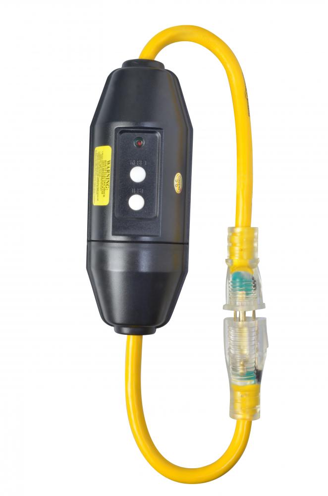 YELLOW JACKET- 12/3 2' SJTW INLINE GFCI