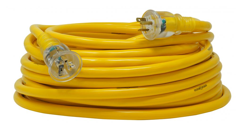 EXTCORD- 10/3 SJTW 100' 5-20P/R YELLW YJ