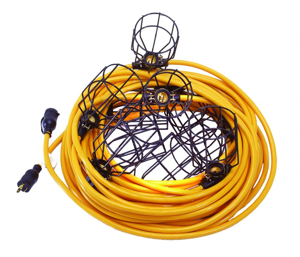 50' 12/3 STW STRING LIGHTS- METAL T/L
