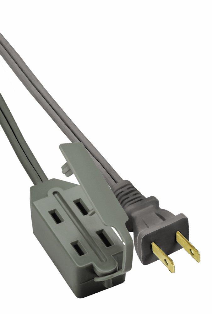 OFFICECORD- 16/2 SPT-2 10' GRY 3OUTLET W
