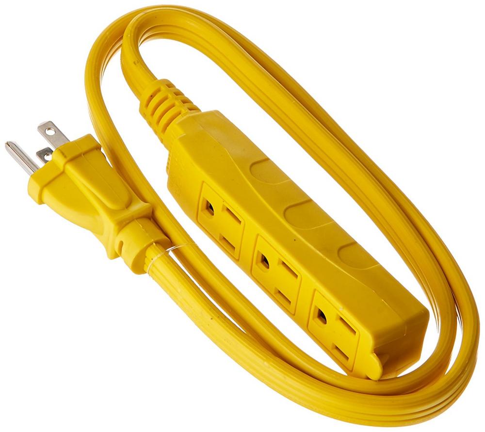 OFFICECORD- 14/3 SPT-3 3' YLW 3OUTLET W