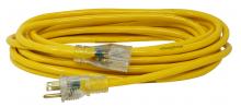 Southwire 2886AC - EXTCORD- 14/3 SJTW 25' YELLOW LE YJ