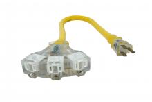 Southwire 2882 - EXTCORD- 12/3 SJTW 2' YELLOW LE TRI YJ