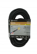 Southwire 3678SW0008 - 12/3 50'SJOOW BLK LIT END