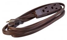 Southwire 608 - INDCORD- 16/3 SPT-2 8' BROWN 3OUTLET W