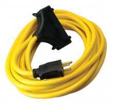 Southwire 19100002 - EXTCORD- 12/3 SJTW 25' YLW TRI BLKEND SW