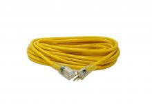 Southwire 2887AC - EXTCORD- 14/3 SJTW 50' YELLOW LE YJ