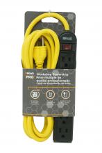 Southwire 4666 - WORKSHOP- WOODS PRO 6 OUT BK 8' YLW CORD