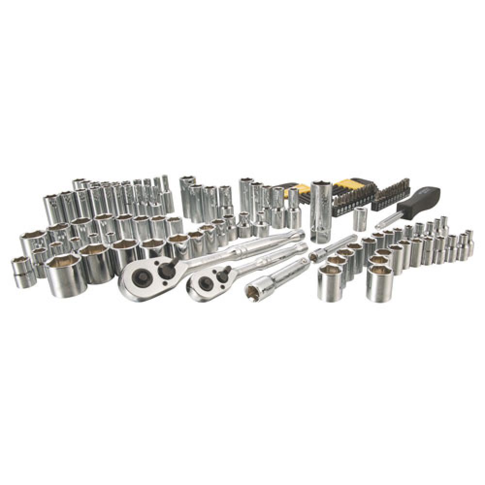 123 pc 1/4 in & 3/8 in Drive Mechanicâ€™s Tool Set