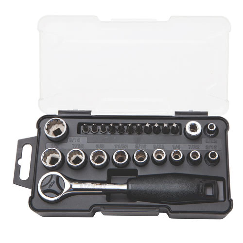 24 pc 1/4" SAE Mechanics Tool Set