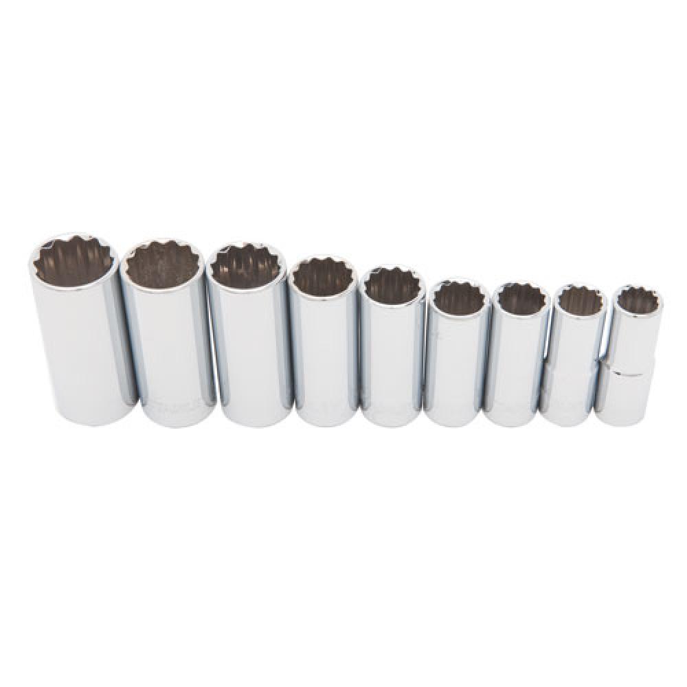 9 pc 3/8" Metric Deep Socket Set