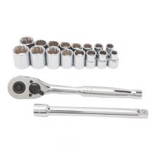 Stanley STMT74862 - 18 pc 3/8" SAE & Metric Mechanics Tool Set