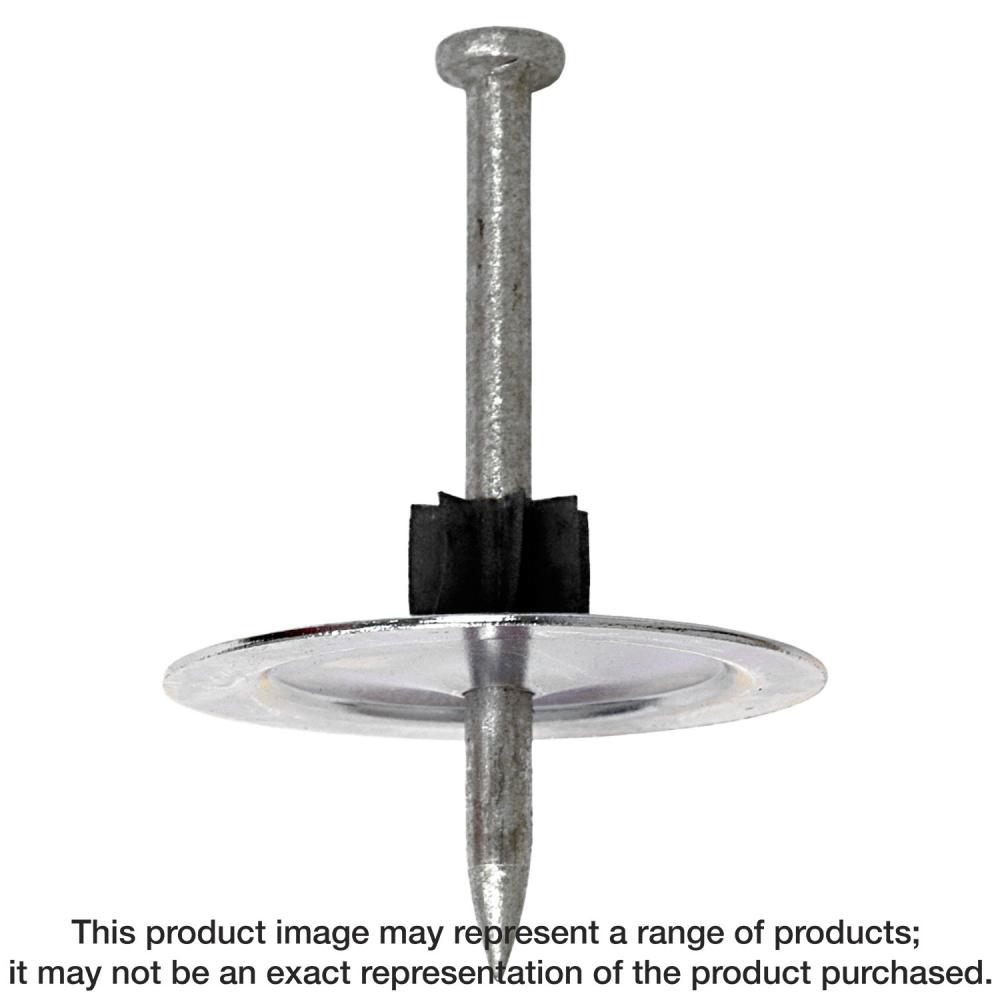 PINW 2 in. Powder-Actuated Metal-Washered Pin for Insulation Board (50-Qty)