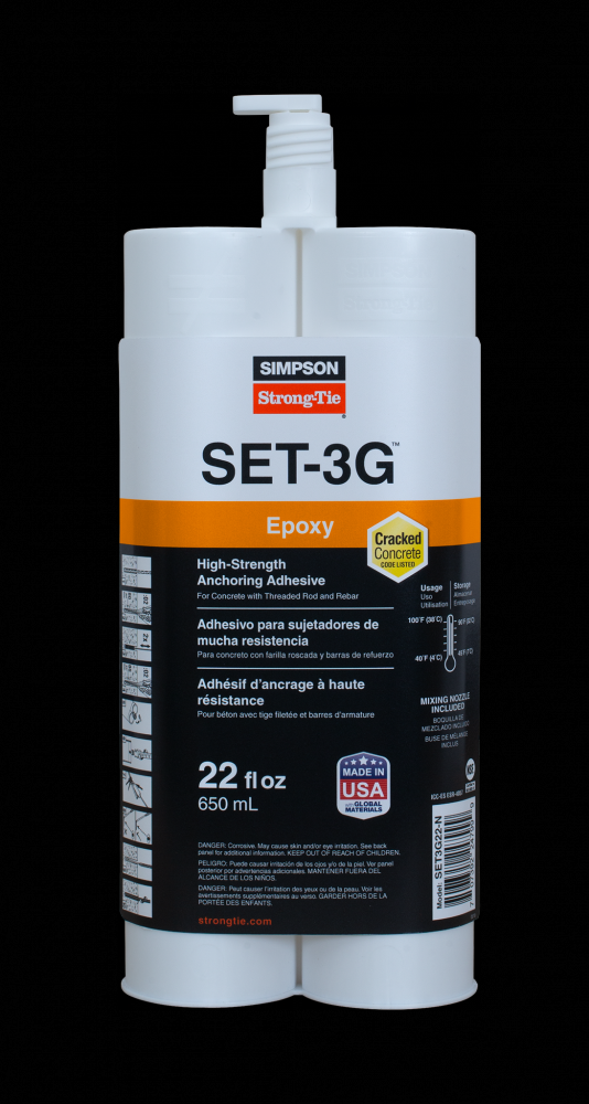 SET-3G™ 22-oz. High-Strength Epoxy Adhesive w/ Nozzle and Extension