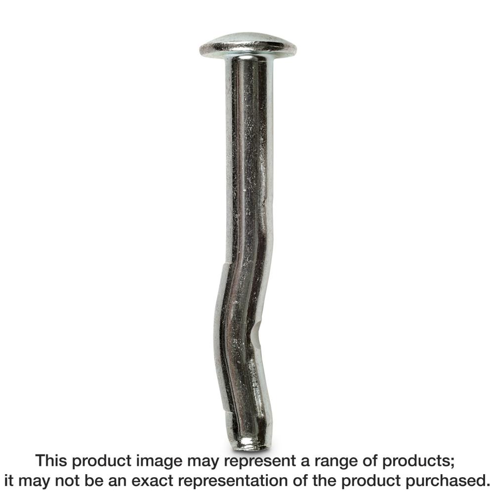 Crimp Drive® 3/16 in. x 1-1/4 in. Zinc-Plated Mushroom Head Anchor (100-Qty)