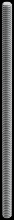 Simpson Strong-Tie ATR1/2X12HDG - ATR 1/2 in. x 12 in. Hot-Dip Galvanized All-Thread Rod