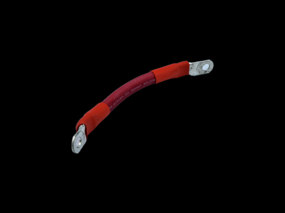 BATT CBL 2/0 TOP STD SMTH POS 8.5" RED-10PK
