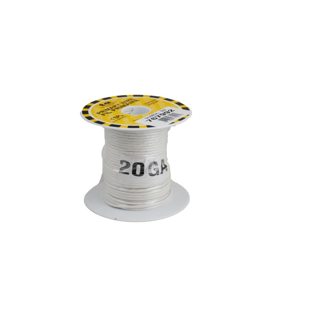 WIRE GPT 20GA WHITE 100FT