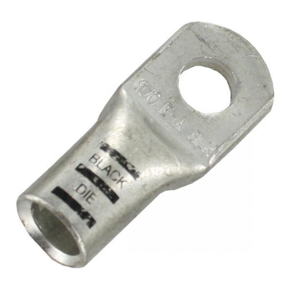 LUG HEFTY TIN PLTD COPP STR 1/0GA BLK 1/4 25PK
