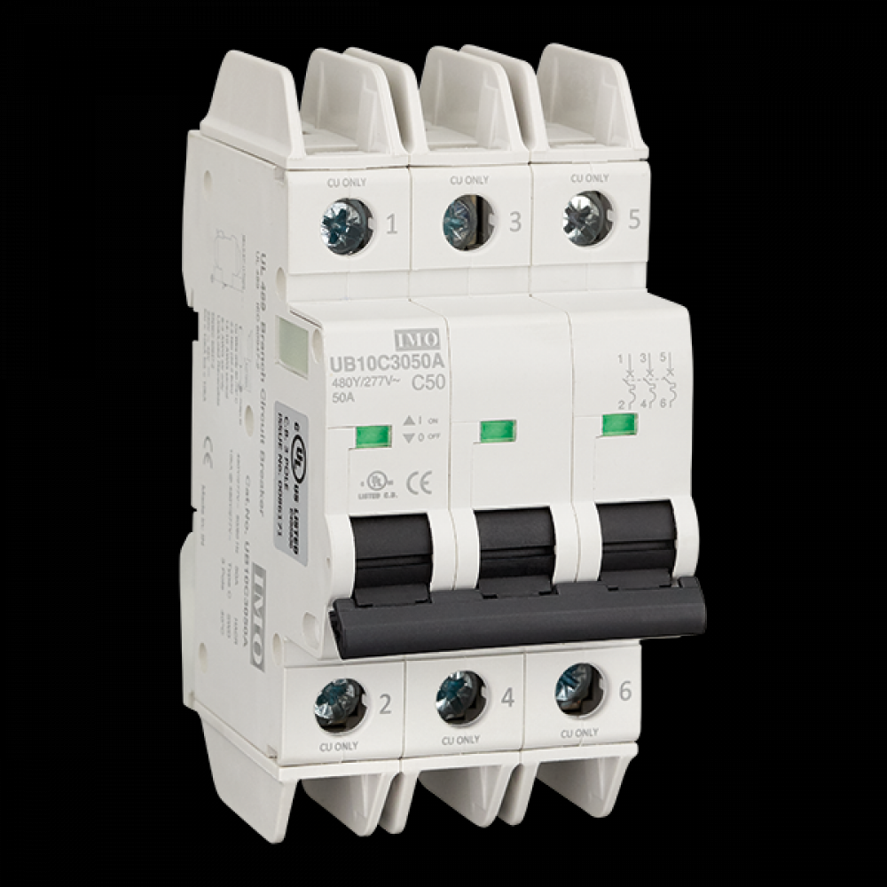 10kA UL489 MCB, 3 pole 20A C Curve